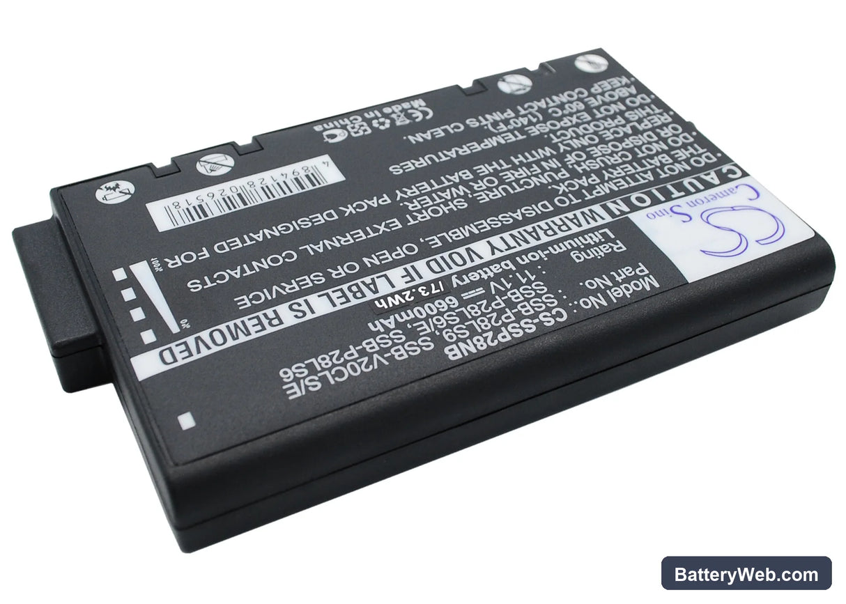 Hughes Replacement Battery, 11.1V, 6600mAh, Li-ion 1