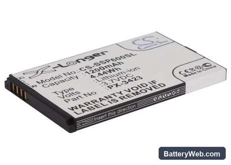 Simvalley SP-40 Replacement Battery, 3.7V, 1200mAh, Li-ion 1