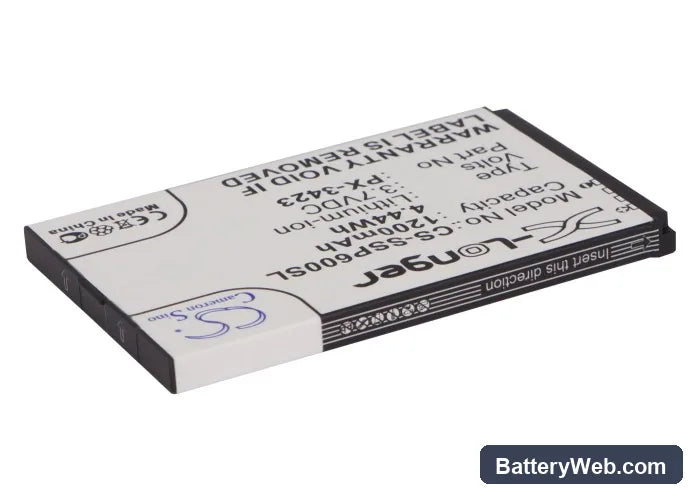 Simvalley SP-40 Replacement Battery, 3.7V, 1200mAh, Li-ion 2