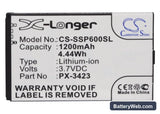 Simvalley SP-40 Replacement Battery, 3.7V, 1200mAh, Li-ion 5