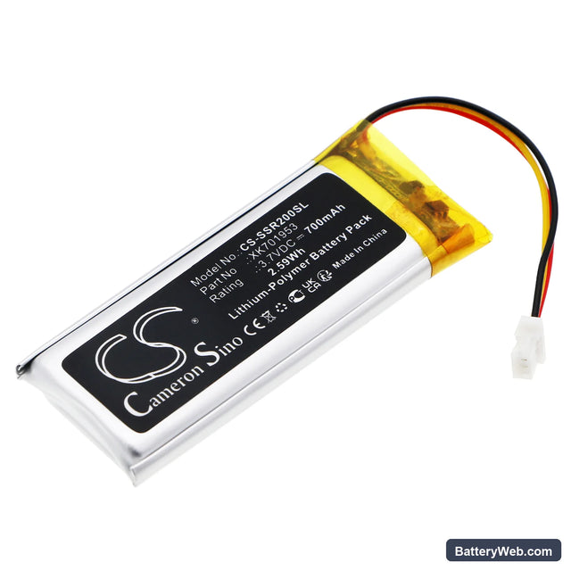 Sena SRL2 Replacement Battery, 3.7V, 700mAh, Li-Polymer 1