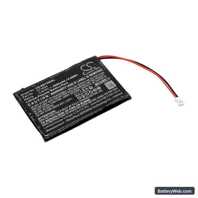 Simplehuman ST3010 Replacement Battery, 3.8V, 2600mAh, Li-Polymer 1