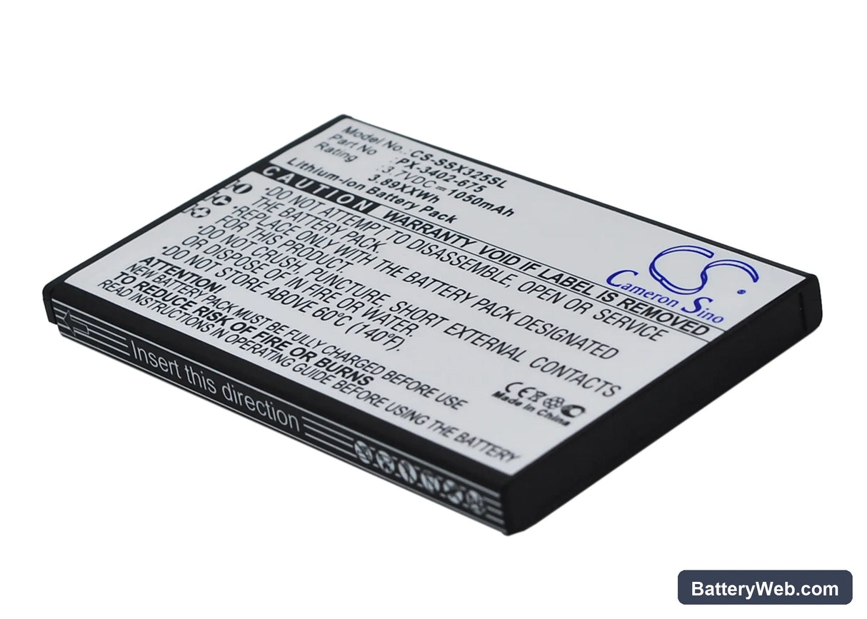 Simvalley SX-325 Replacement Battery, 3.7V, 1050mAh, Li-ion 2