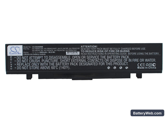 Samsung M60 Aura T5450 Chartiz Replacement Battery, 11.1V, 4400mAh, Li-ion 1