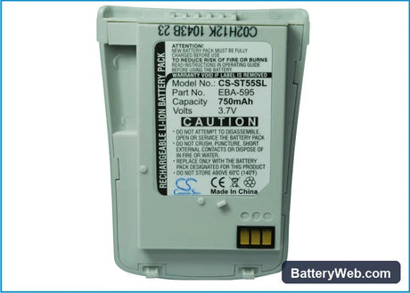 Siemens ST55 Replacement Battery, 3.7V, 750mAh, Li-ion 5