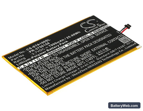 Insignia Flex 10.1 NS-15AT10 Replacement Battery, 3.7V, 7000mAh, Li-Polymer 1