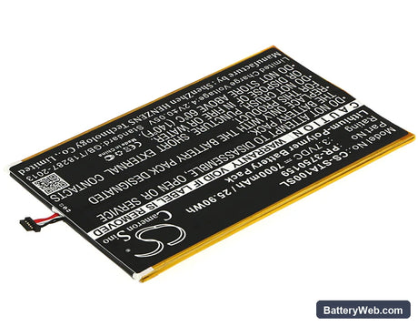 Insignia Flex 10.1 NS-15AT10 Replacement Battery, 3.7V, 7000mAh, Li-Polymer 2