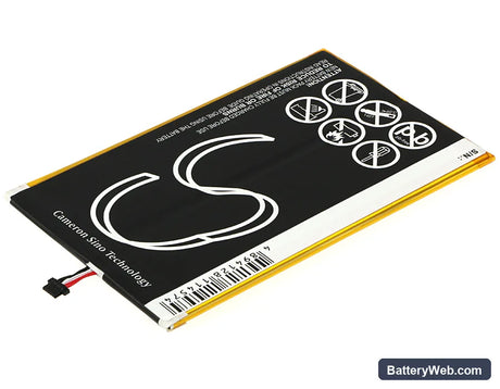 Insignia Flex 10.1 NS-15AT10 Replacement Battery, 3.7V, 7000mAh, Li-Polymer 3
