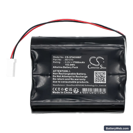 SILENTRON 5501 Replacement Battery, 9V, 17000mAh, Alkaline 5