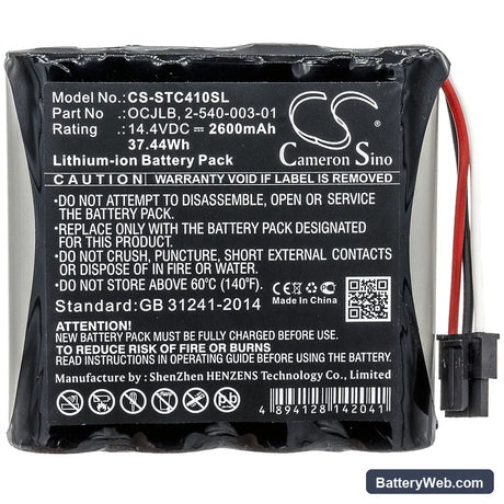 Soundcast Outcast OCJ411a Replacement Battery, 14.4V, 2600mAh, Li-ion 3