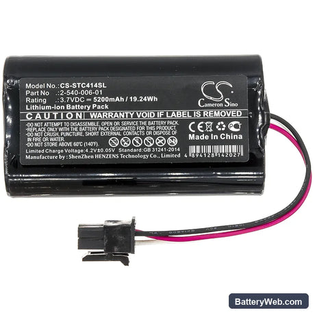 Soundcast MLD414 Replacement Battery, 3.7V, 5200mAh, Li-ion 3