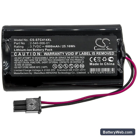 Soundcast MLD414 Replacement Battery, 3.7V, 6800mAh, Li-ion 3