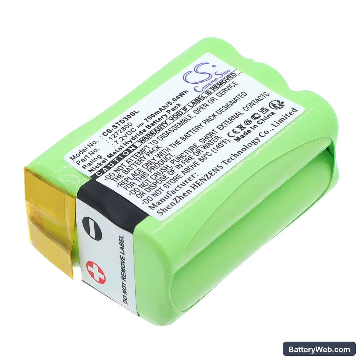 Tri-Tronics G3 Field Replacement Battery, 7.2V, 700mAh, Ni-MH 1