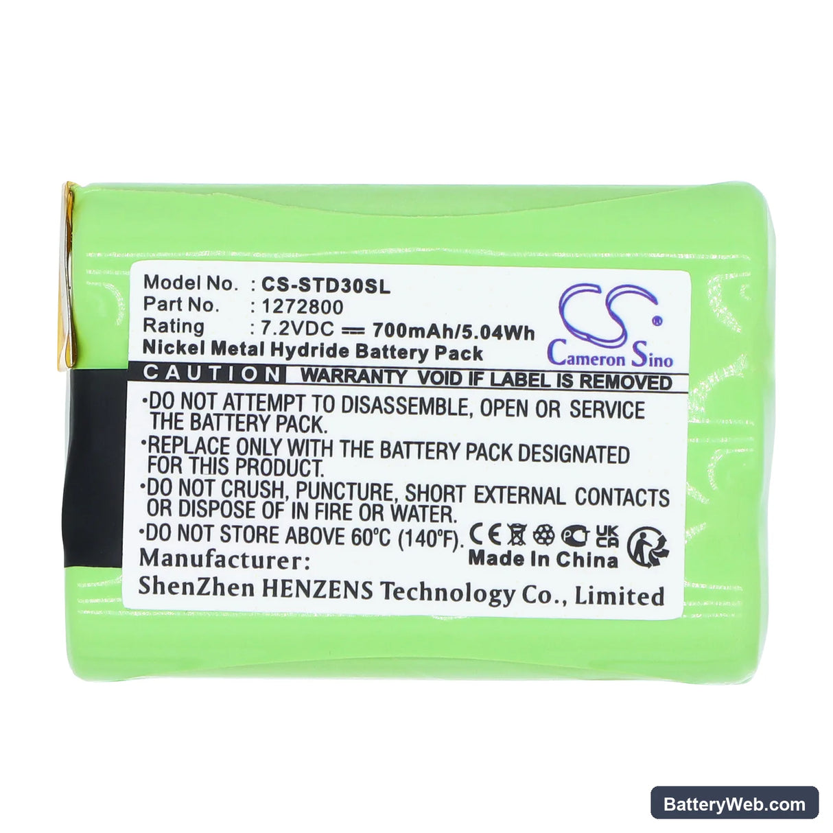 Tri-Tronics G3 Field Replacement Battery, 7.2V, 700mAh, Ni-MH 5