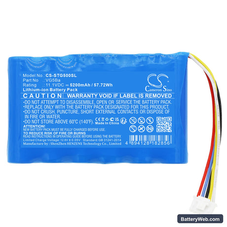 Soundcast VG5 Replacement Battery, 11.1V, 5200mAh, Li-ion 3