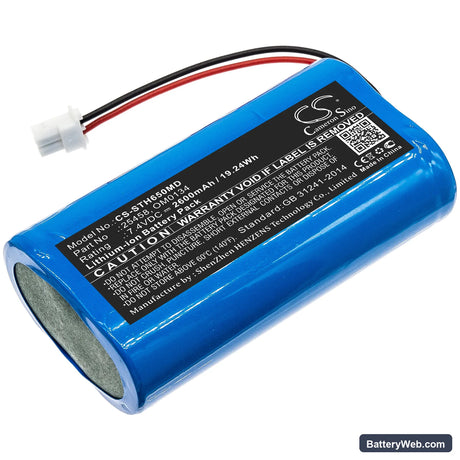 SurgiTel Eclipse EHL65 Replacement Battery, 7.4V, 2600mAh, Li-ion 1