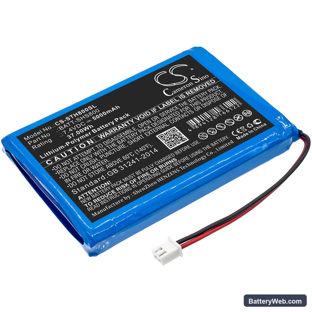 Siglent SHS800 Replacement Battery, 7.4V, 5000mAh, Li-Polymer 1