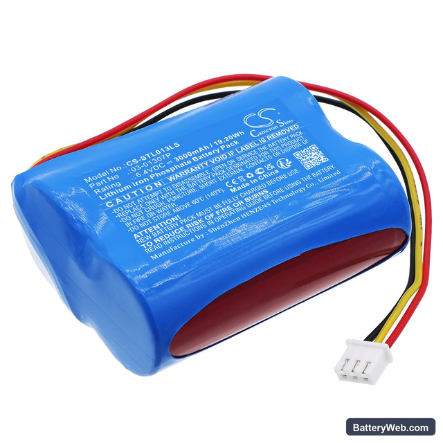 Stanilite Platinum Exit LED Jumbo Nexus Replacement Battery, 6.4V, 3000mAh, LiFePO4 1