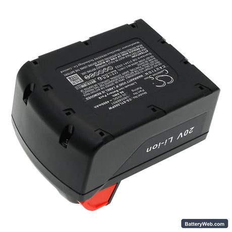 Samuel STL-500 Replacement Battery, 20V, 4900mAh, Li-ion 4