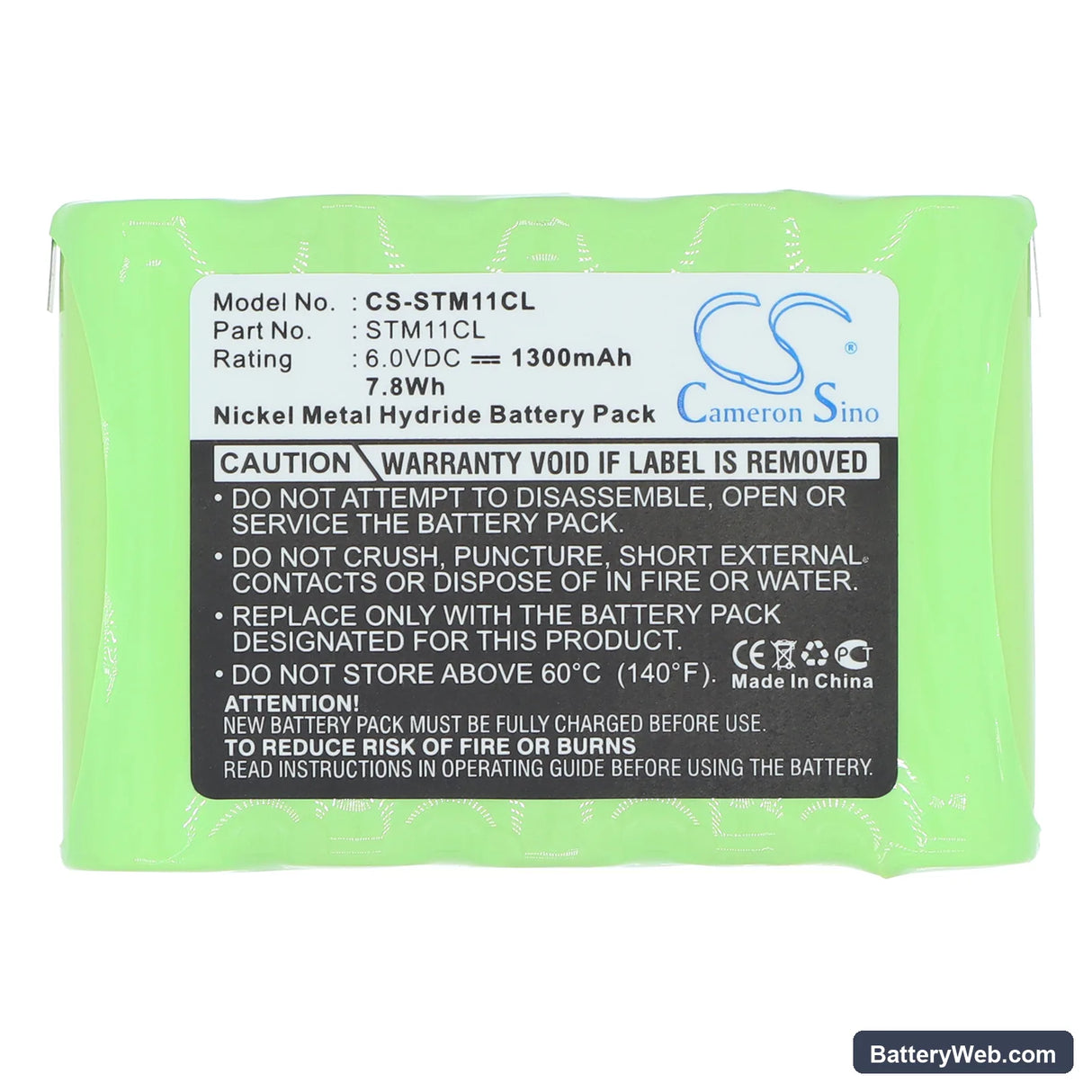 Siemens Sinus 11 Replacement Battery, 6V, 1300mAh, Ni-MH 3