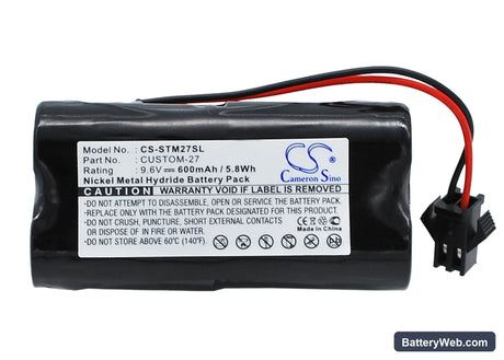 Tri-Tronics 1016200 Replacement Battery, 9.6V, 600mAh, Ni-MH 1