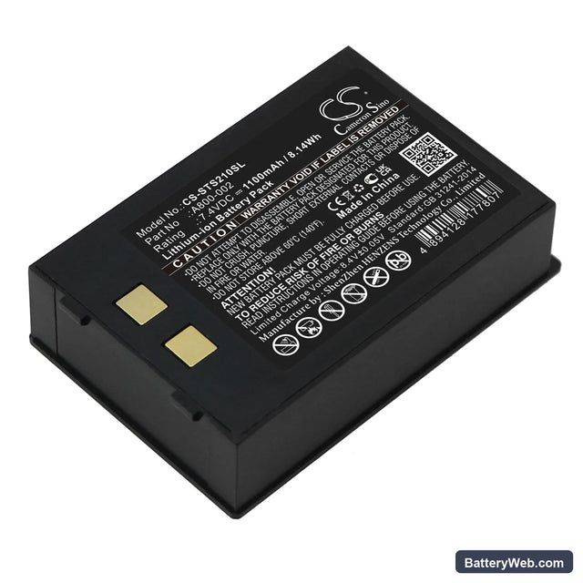 Star SM-S210i Replacement Battery, 7.4V, 1100mAh, Li-ion 1