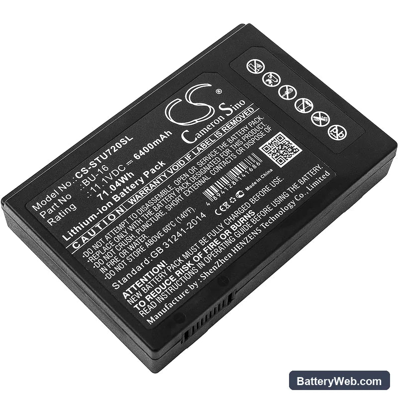 Sumitomo TYPE-72 Replacement Battery, 11.1V, 6400mAh, Li-ion 1