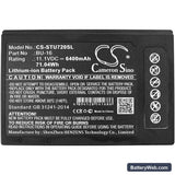 Sumitomo TYPE-72 Replacement Battery, 11.1V, 6400mAh, Li-ion 5