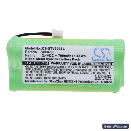 Stageclix Jack V2 Transmitter Replacement Battery, 2.4V, 700mAh, Ni-MH 3