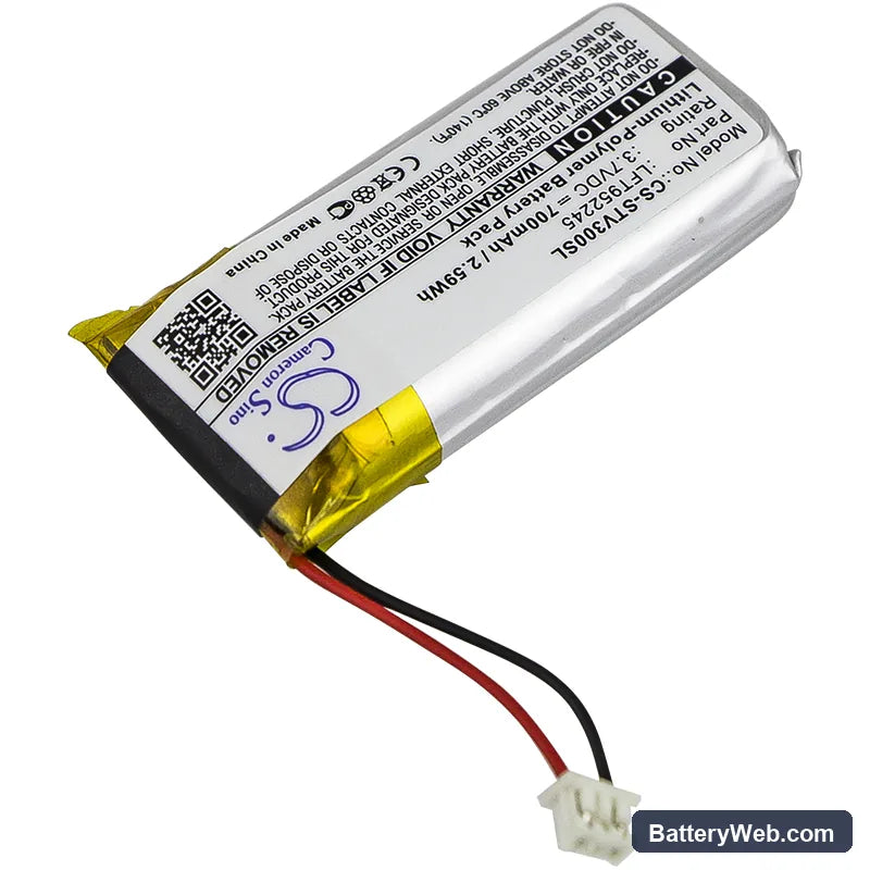 Stageclix Jack V3 transmitter Replacement Battery, 3.7V, 700mAh, Li-Polymer 2