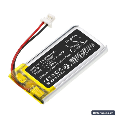 Samson ATX wireless transmitter Replacement Battery, 3.7V, 400mAh, Li-Polymer 1