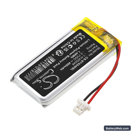 Samson ATX wireless transmitter Replacement Battery, 3.7V, 400mAh, Li-Polymer 2