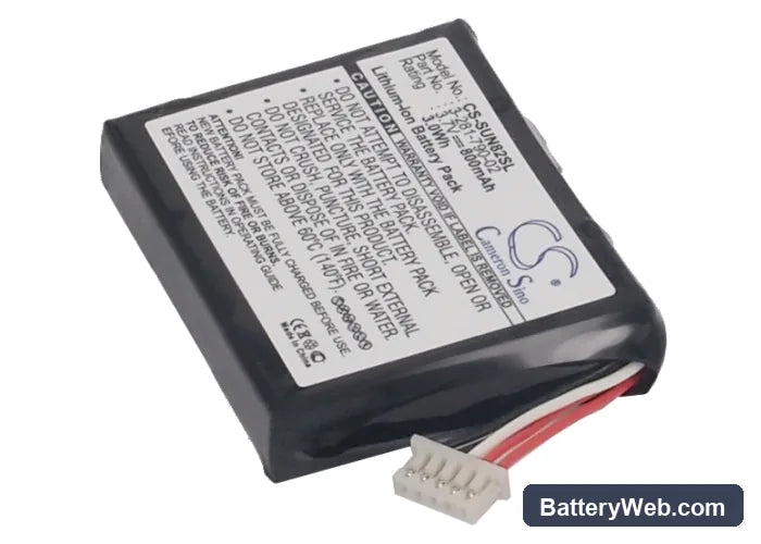 Sony NV-U53G Replacement Battery, 3.7V, 800mAh, Li-ion 2