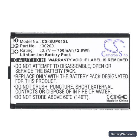 Callaway uPro Replacement Battery, 3.7V, 750mAh, Li-ion 5
