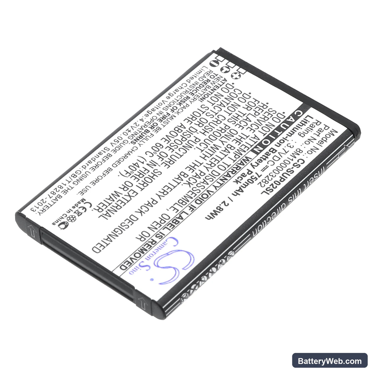 Callaway uPro MX+ Replacement Battery, 3.7V, 750mAh, Li-ion 2