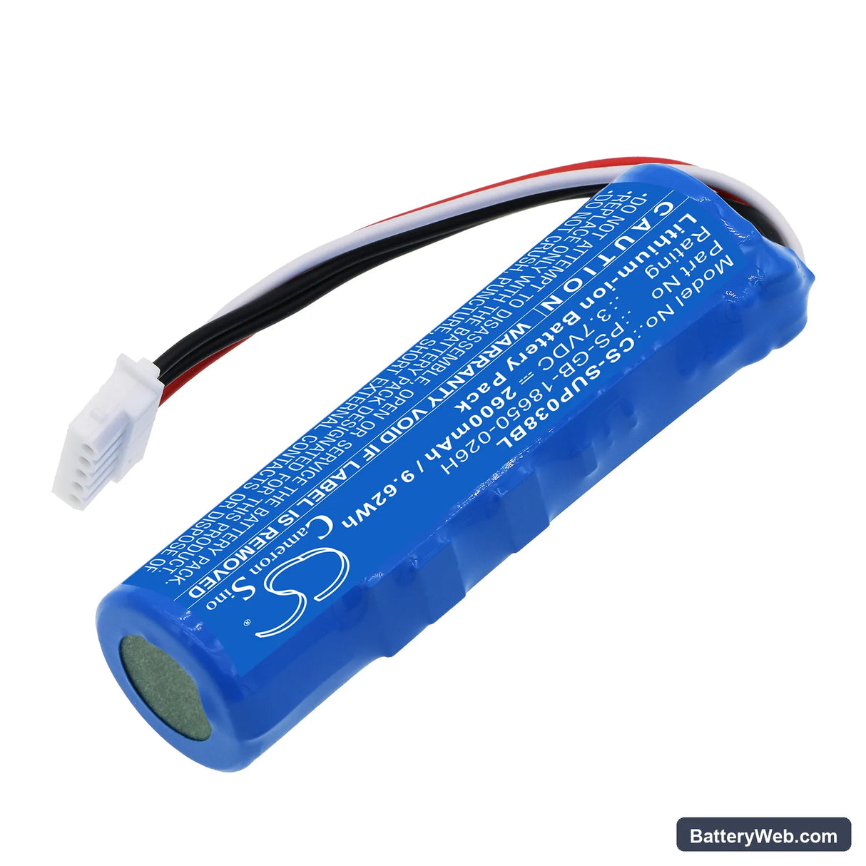 SumUp 3G Printer Replacement Battery, 3.7V, 2600mAh, Li-ion 2