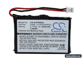 Sureshotgps 8800 Replacement Battery, 3.7V, 1050mAh, Li-ion 1