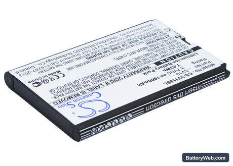 Sieval SV-118 Replacement Battery, 3.7V, 1900mAh, Li-ion 3