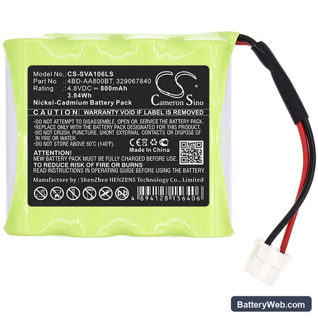 Schneider OVA51106 Replacement Battery, 4.8V, 800mAh, Ni-CD 3