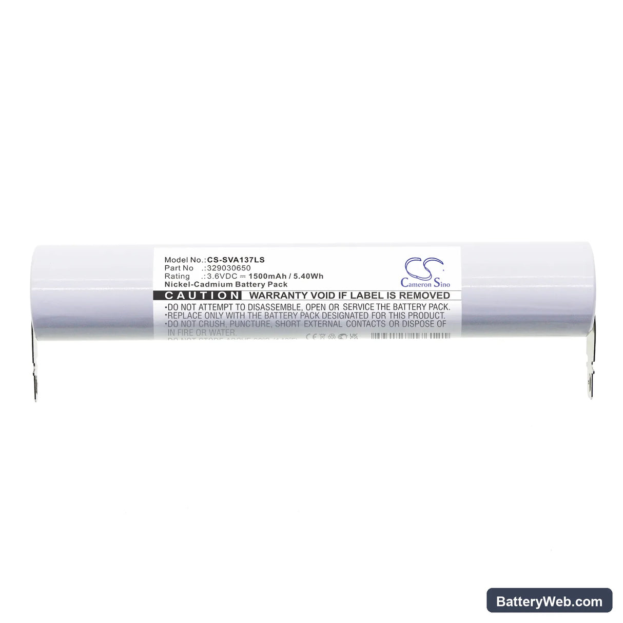 Schneider VTD137 Replacement Battery, 3.6V, 1500mAh, Ni-CD 3