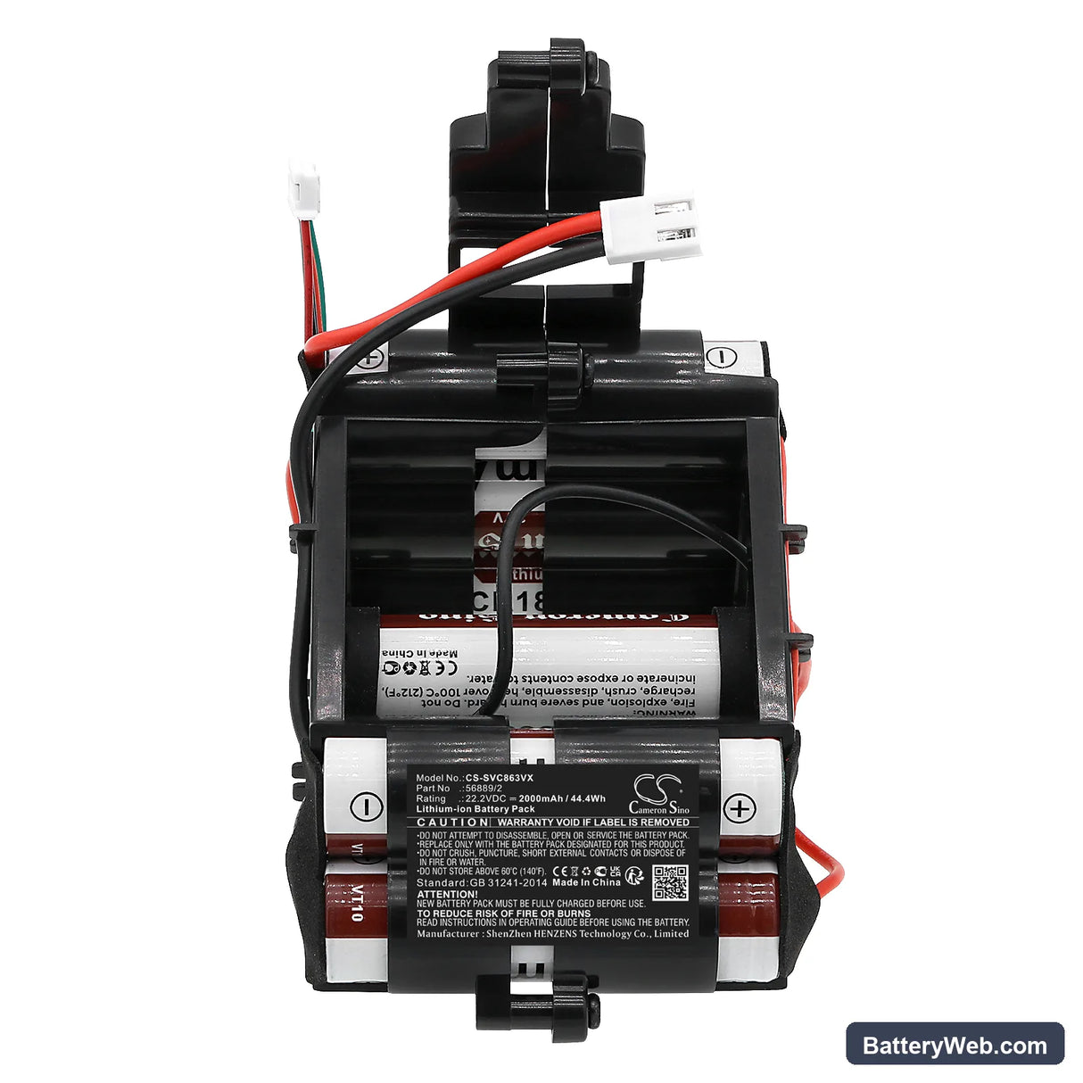 Sencor SVC 8621TI Replacement Battery, 22.2V, 2000mAh, Li-ion 3
