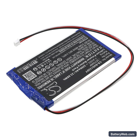 Sylvania SDVD1332 Replacement Battery, 7.4V, 3200mAh, Li-Polymer 2