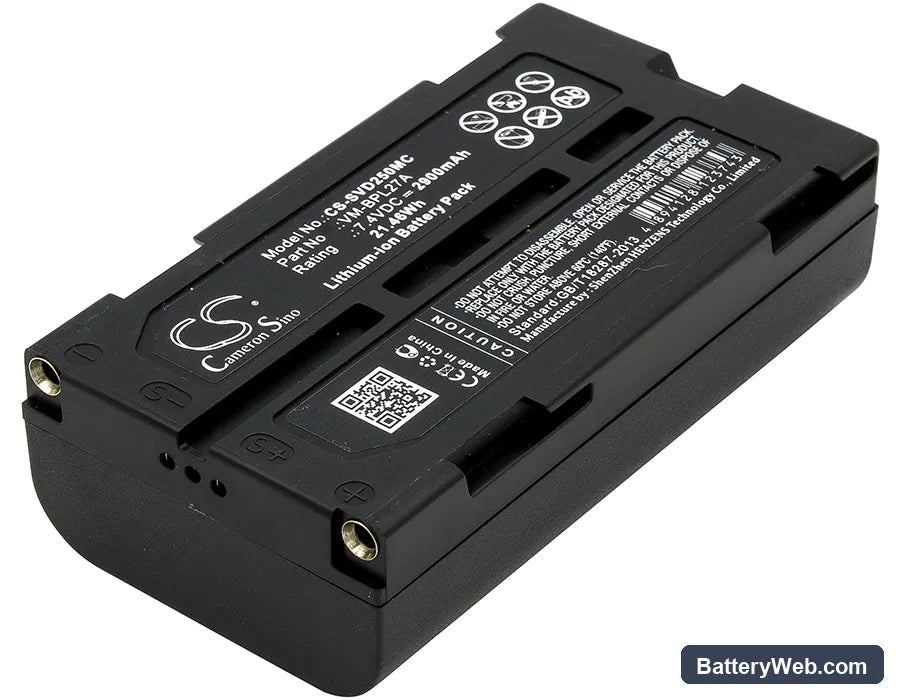 Fuji VMBPL30A Replacement Battery, 7.4V, 2900mAh, Li-ion 1