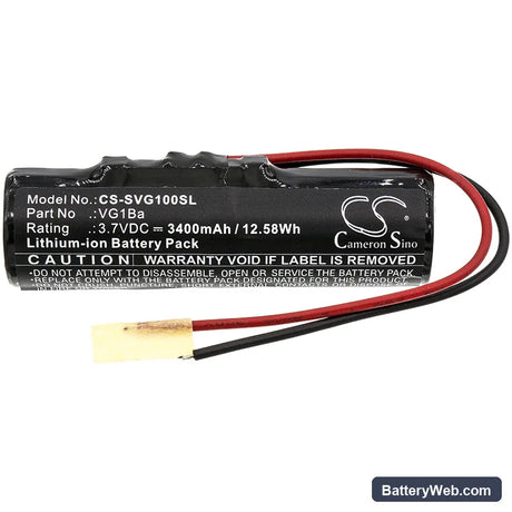 Soundcast VG1 Replacement Battery, 3.7V, 3400mAh, Li-ion 3