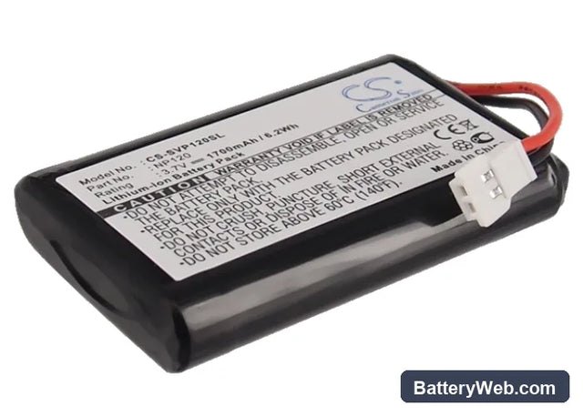 Seecode Vossor Phonebook Replacement Battery, 3.7V, 1700mAh, Li-ion 1