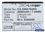 Sierra Wireless Aircard 762s Replacement Battery, 3.7V, 2000mAh, Li-ion 5