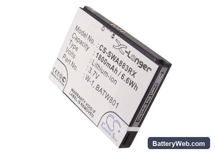 Netgear Mingle 3G Replacement Battery, 3.7V, 1800mAh, Li-ion 5