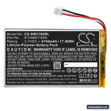 Swing Caddie SC300 Replacement Battery, 3.7V, 4750mAh, Li-Polymer 5