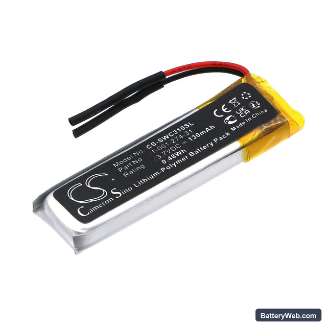 Sony WI-C600N Replacement Battery, 3.7V, 130mAh, Li-Polymer 1