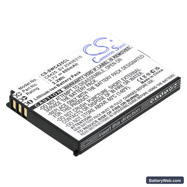 Swissvoice eSense Replacement Battery, 3.7V, 600mAh, Li-ion 1